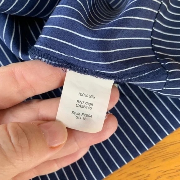 Madewell Navy Blue Silk Satin Balcony Off the Shoulder Top Blouse Ruffle, Size S - Picture 6 of 11